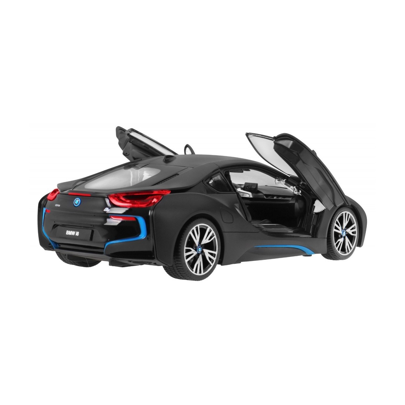 BMW i8 černé RASTAR model 1:14 Auto na dálkové ovládání + 2,4 GHz dálkové ovládání