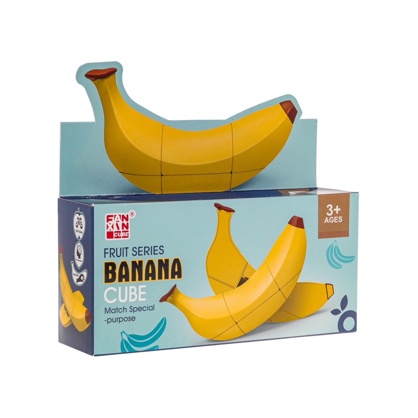 Banánová puzzle kostka