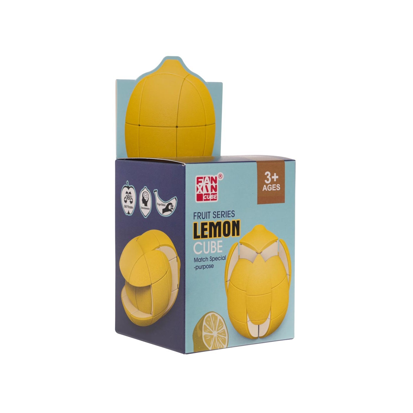 Citronová puzzle kostka