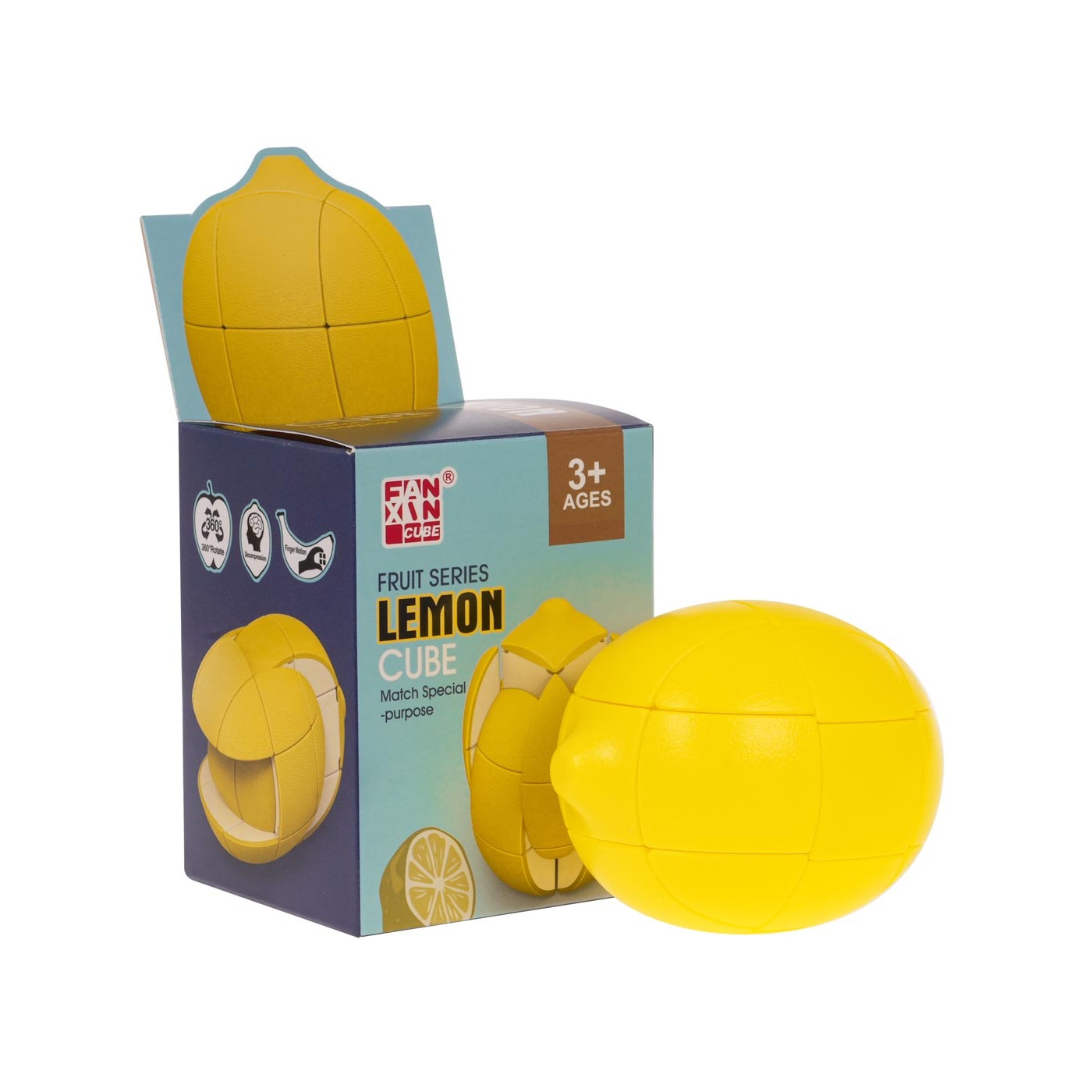Citronová puzzle kostka