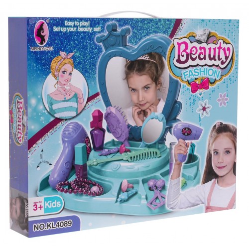 Beauty Fashion Blue Toaletní stolek + doplňky
