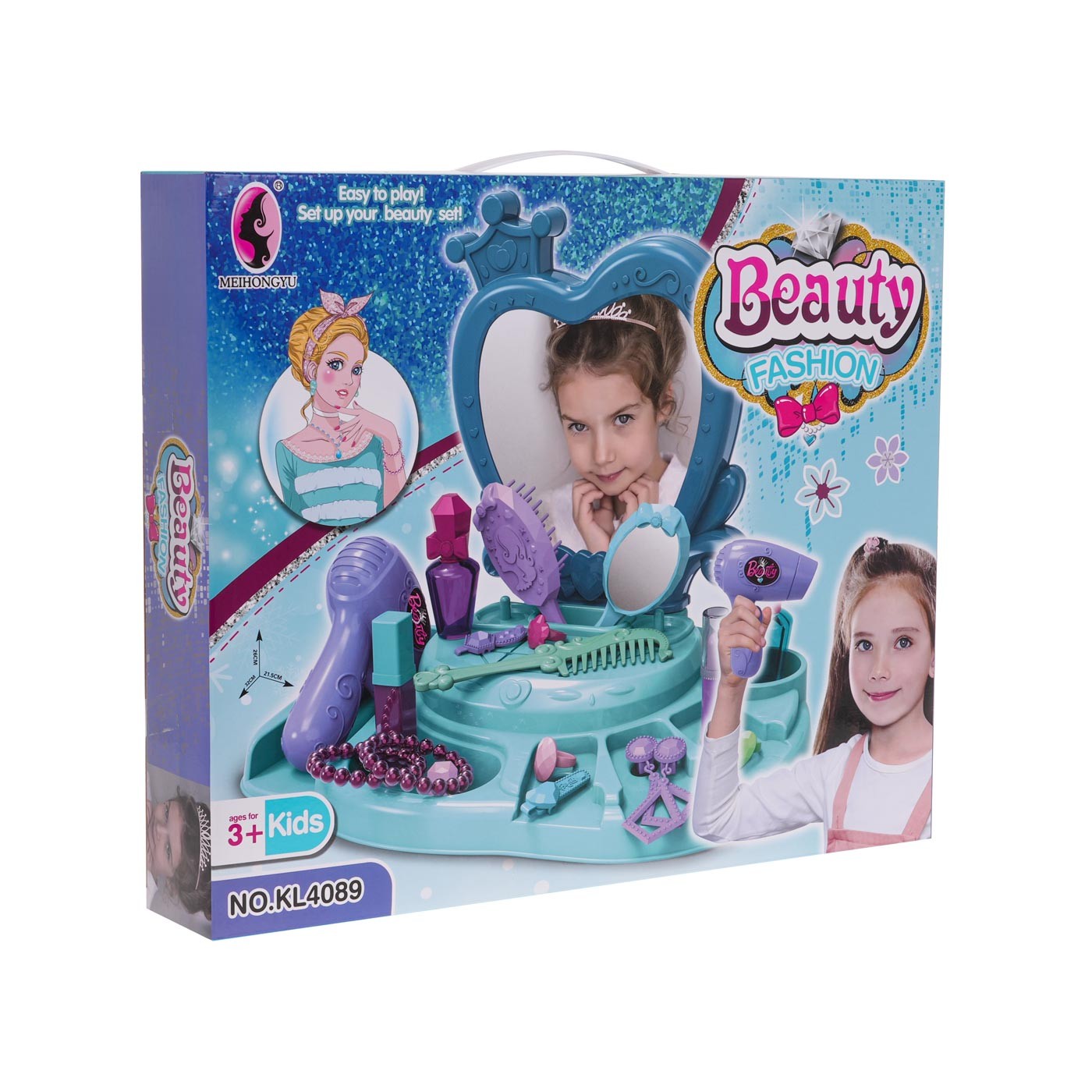 Beauty Fashion Blue Toaletní stolek + doplňky