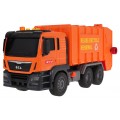 Oranžové popelářské auto se zvukovou funkcí + příslušenství