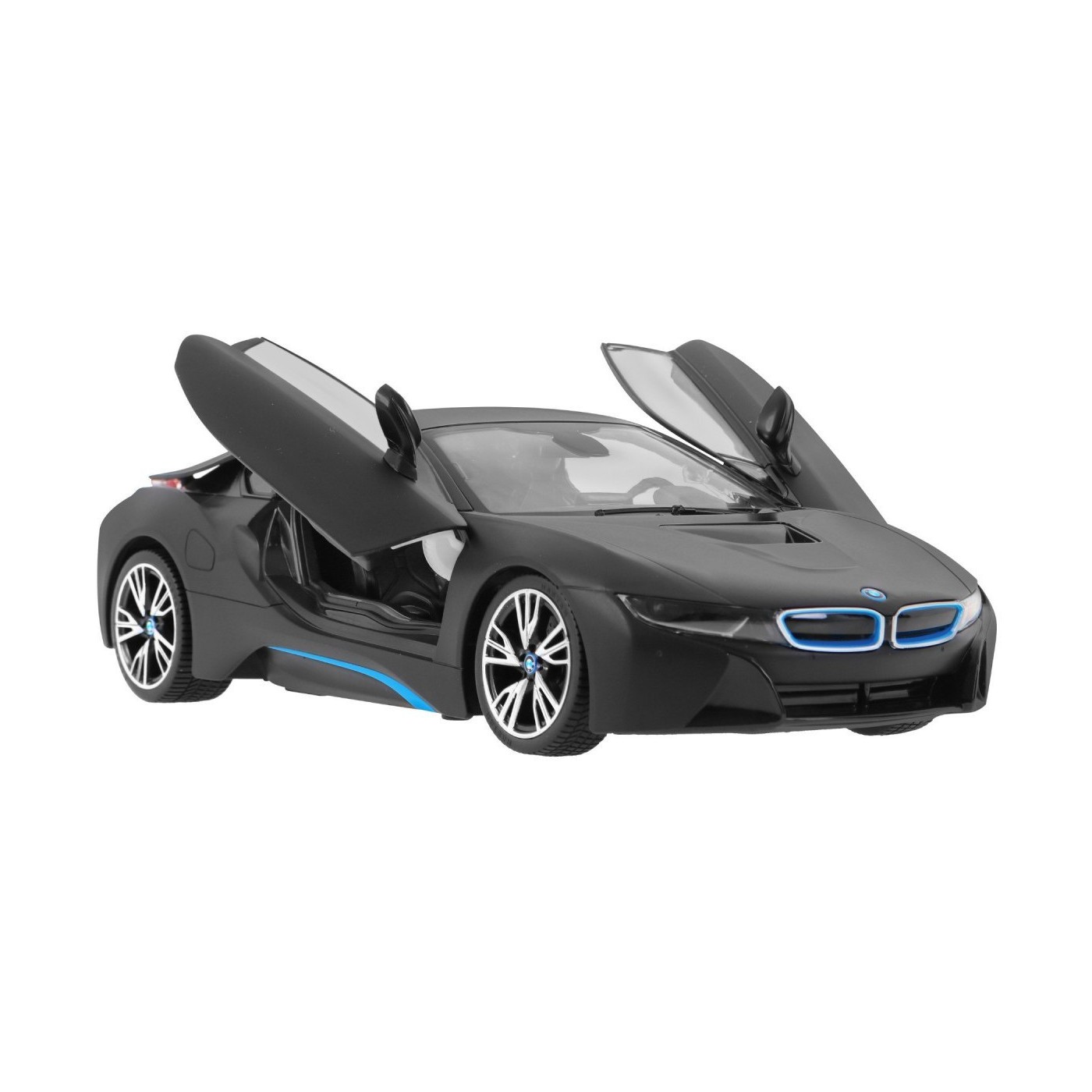 BMW i8 černé RASTAR model 1:14 Auto na dálkové ovládání + 2,4 GHz dálkové ovládání