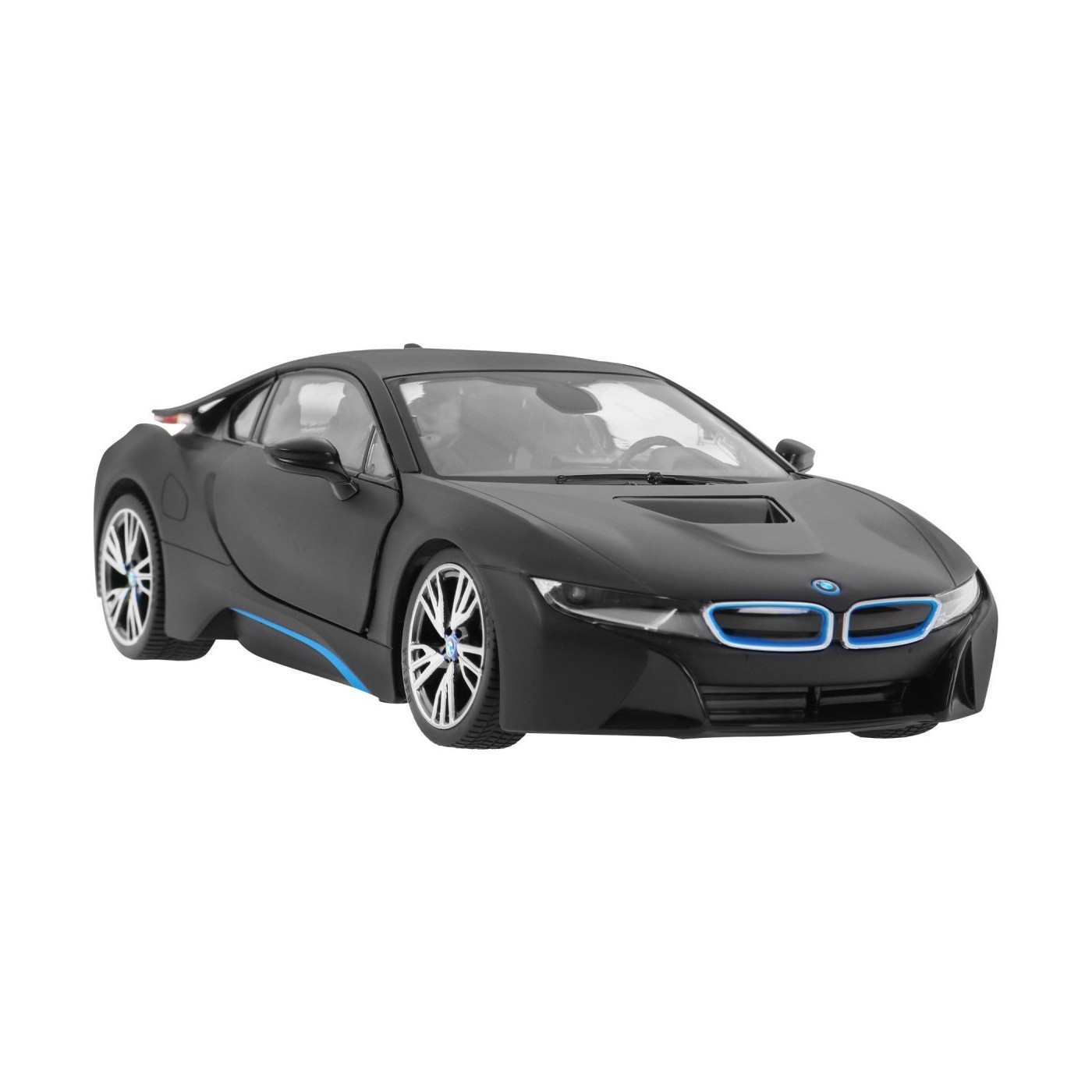 BMW i8 černé RASTAR model 1:14 Auto na dálkové ovládání + 2,4 GHz dálkové ovládání