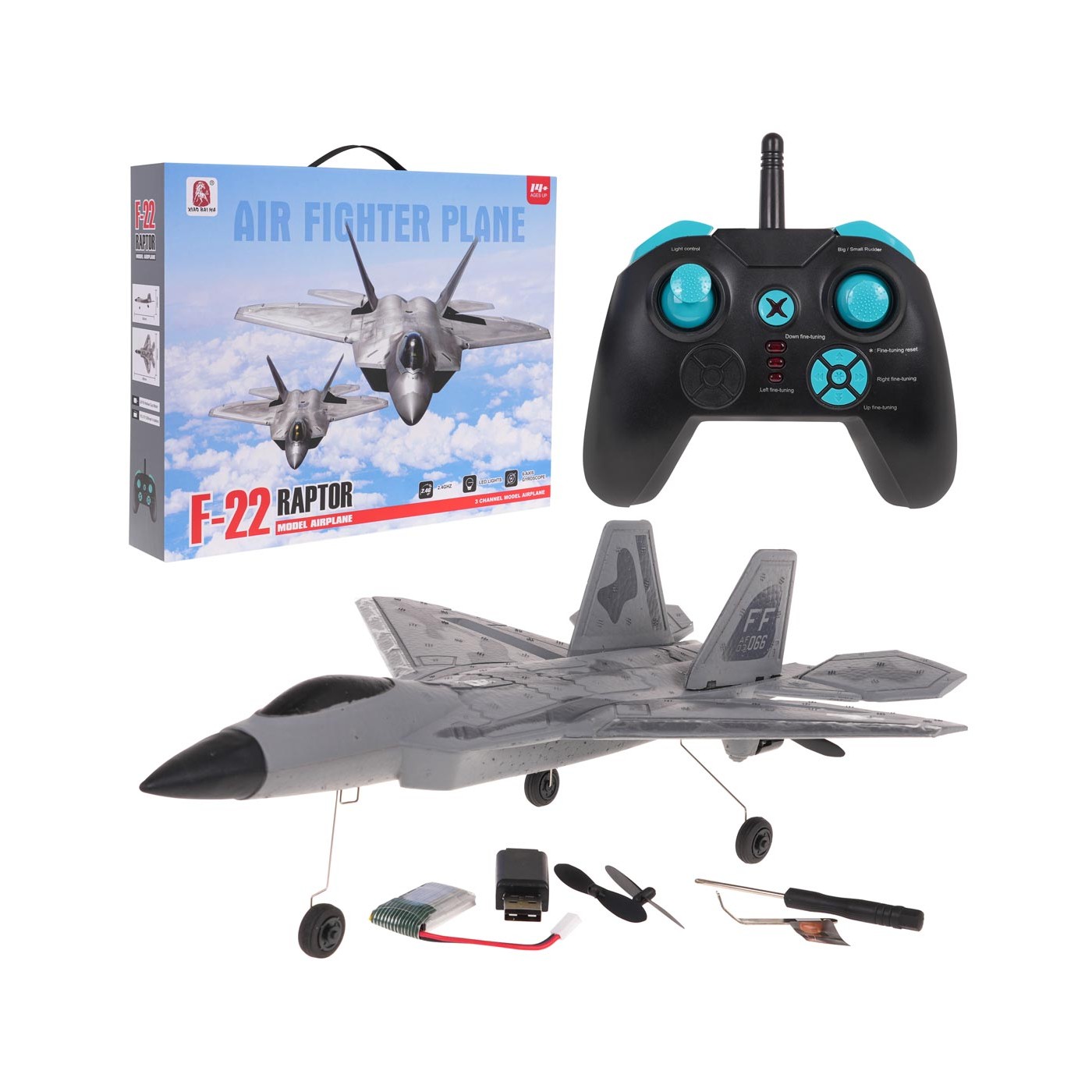 RAPTOR-22 R/C stíhací letoun