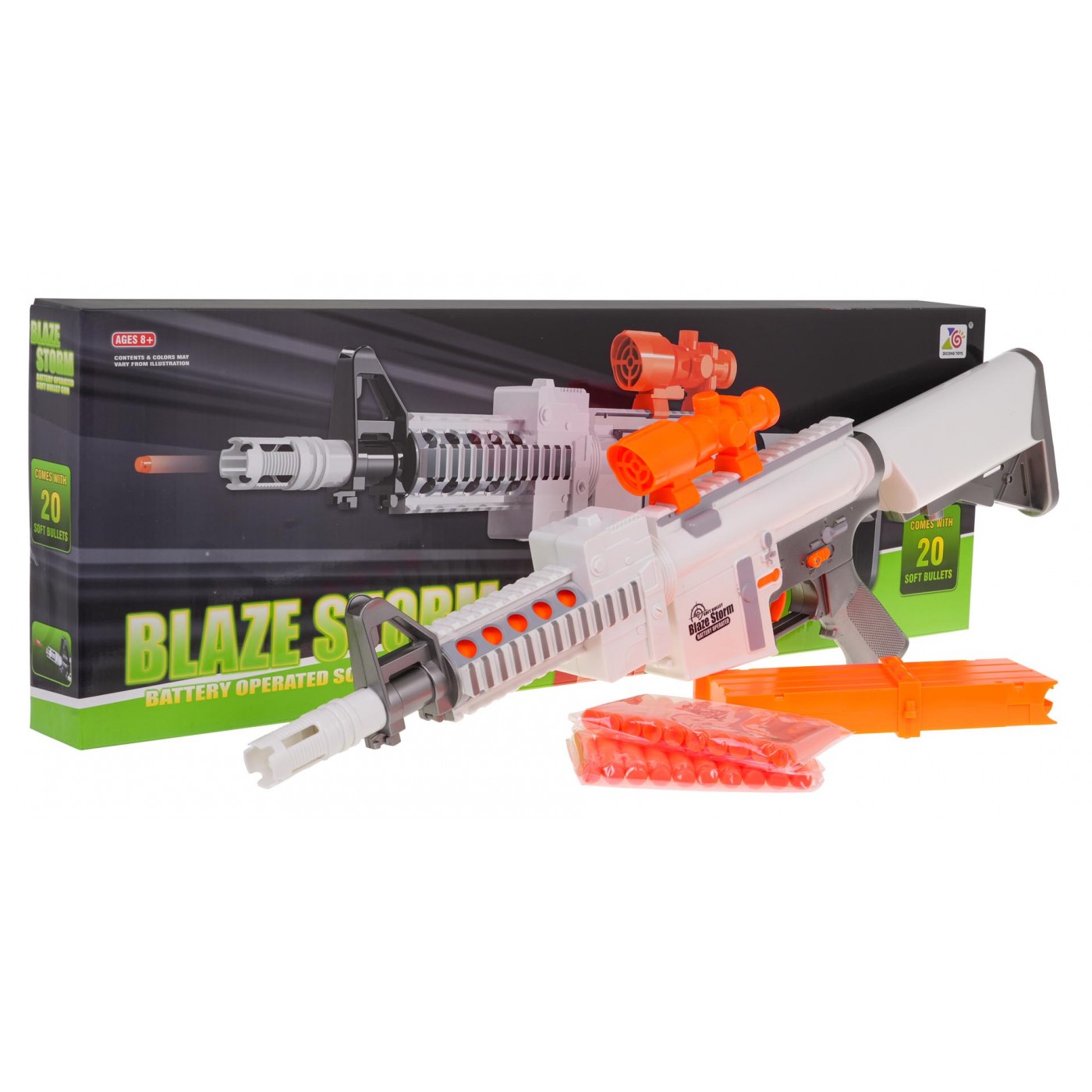 Blaze Storm Bullet Rifle bílá