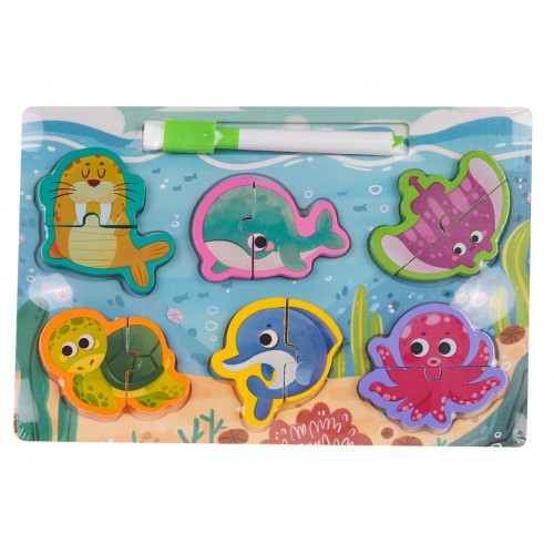 Dřevěná deska + Ocean Puzzle