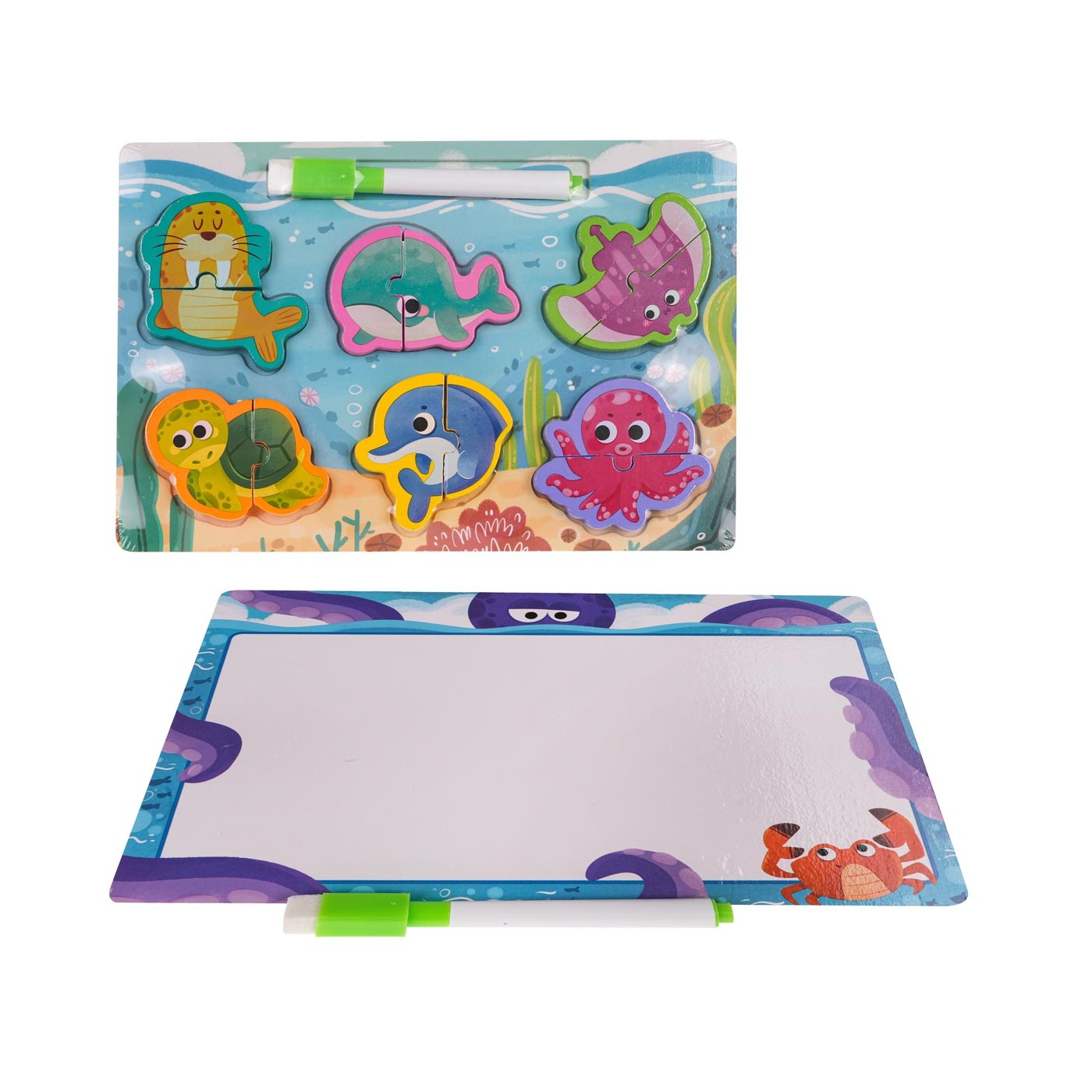 Dřevěná deska + Ocean Puzzle