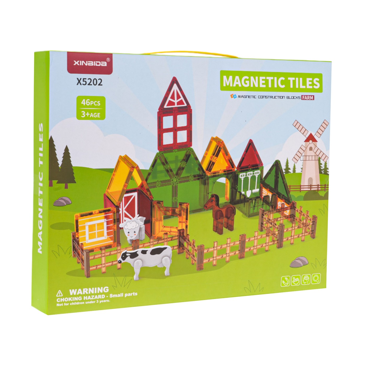 Magnetické bloky Farma 46 ks.