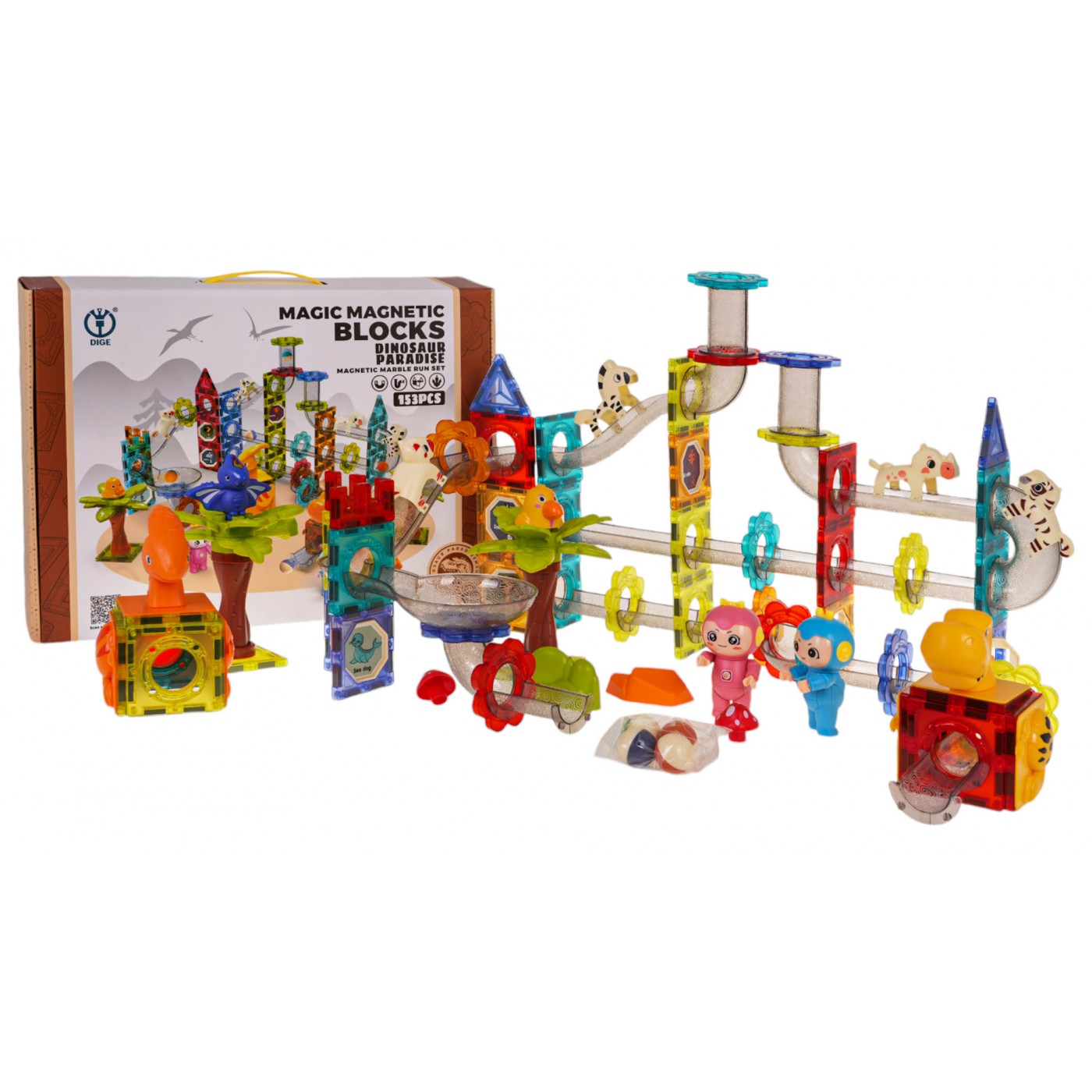 Magnetické stavebnice ZOO Ball Set 153 ks.