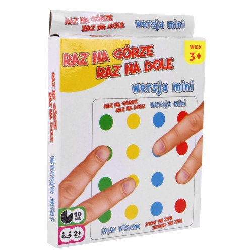 Jednou nahoře, jednou dole 2v1 pro děti 3+ Dovednostní hra + Podložka na kolečkách + Losovací terč + Mini verse na prsty