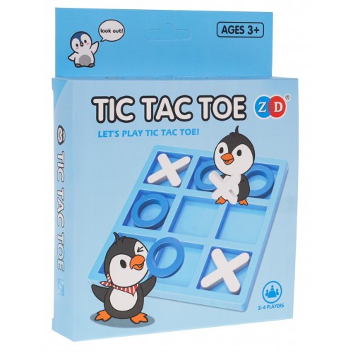 Logická hra s tučňákem tic-tac-toe MINI