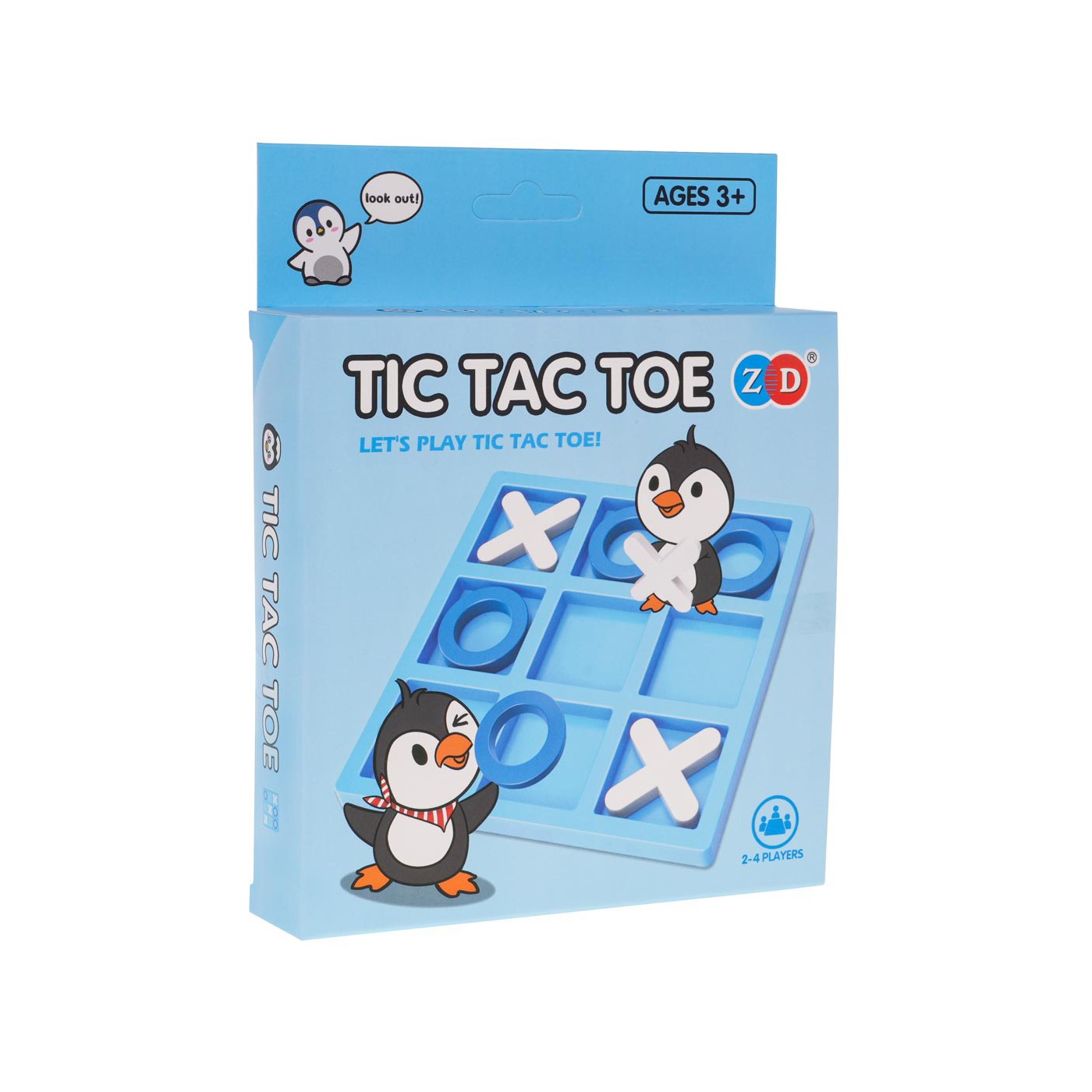 Logická hra s tučňákem tic-tac-toe MINI