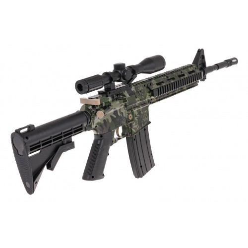 M4 puška pro gelové BBs + příslušenství