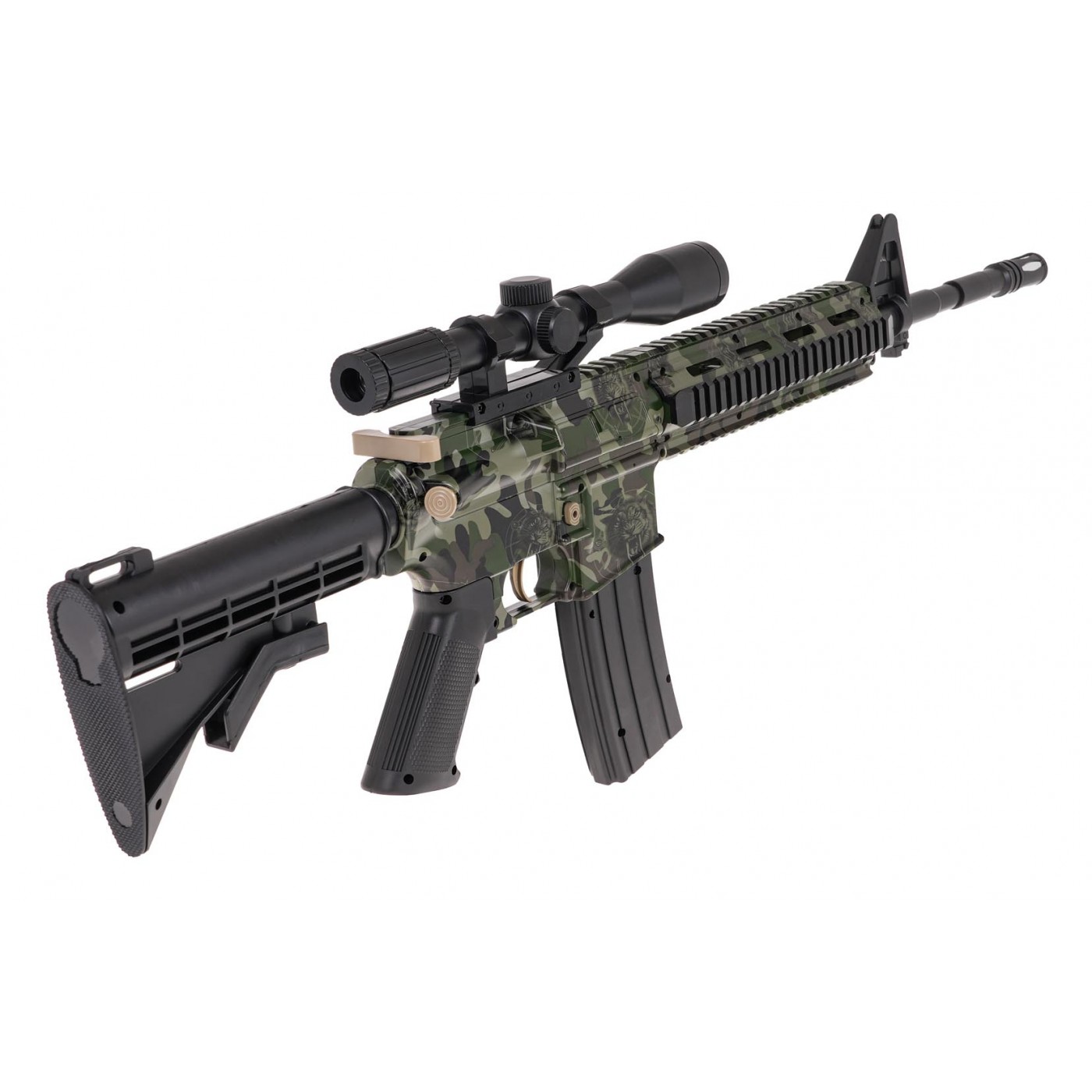 M4 puška pro gelové BBs + příslušenství