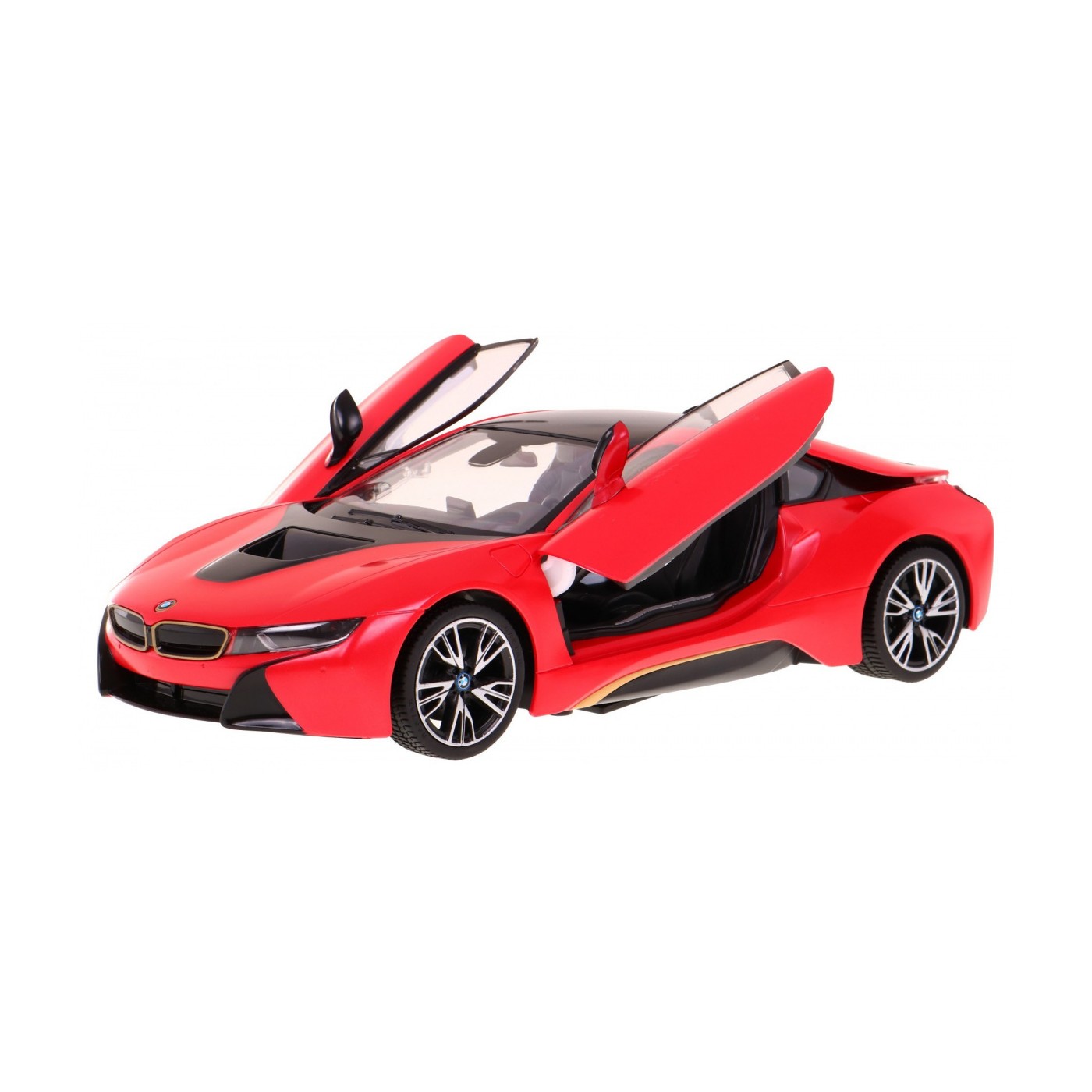 BMW i8 červený RASTAR model 1:14 Dálkové ovládání auta + 2,4 GHz dálkové ovládání