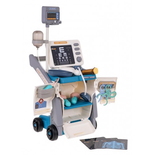 Lékařský set s EKG + příslušenství modrá