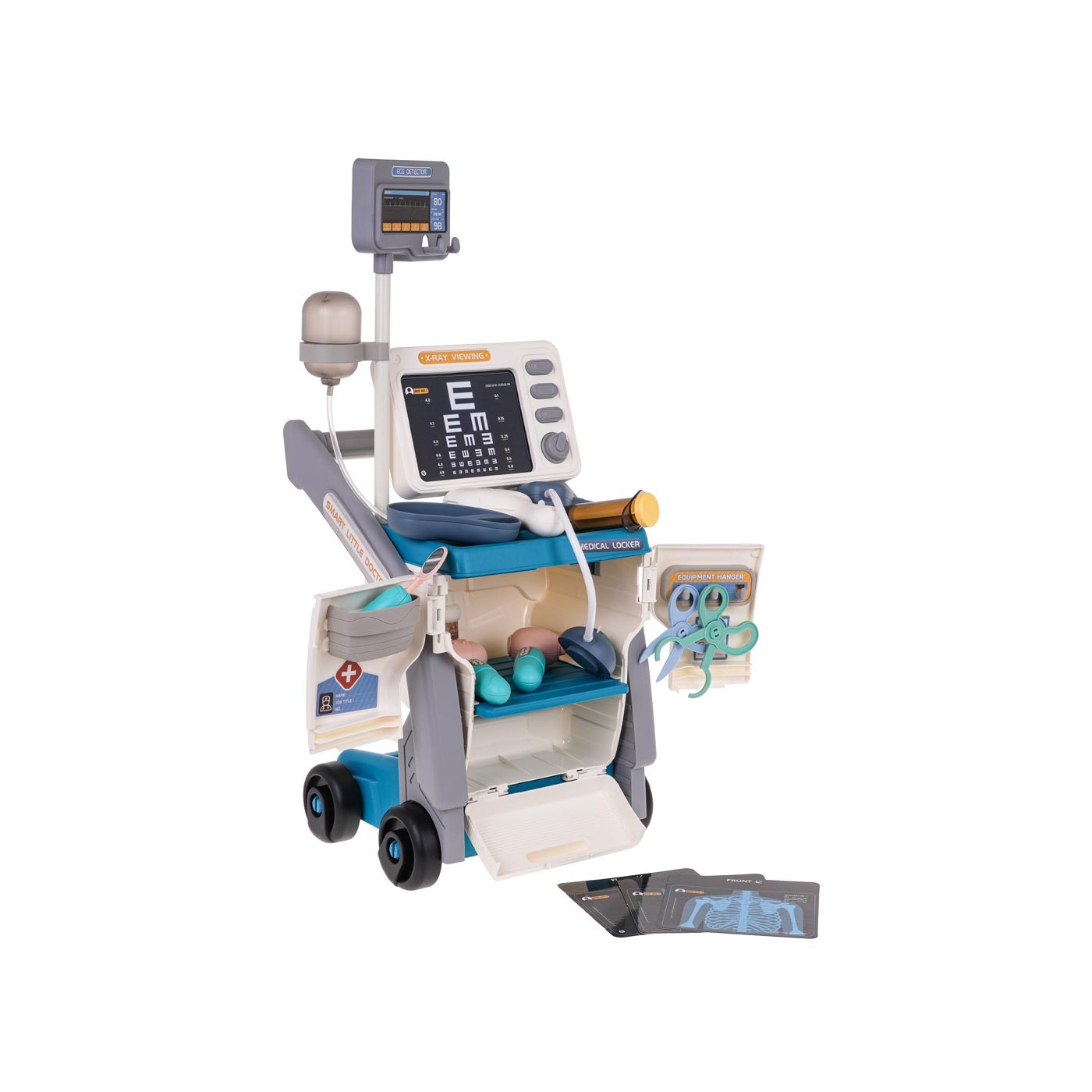 Lékařský set s EKG + příslušenství modrá