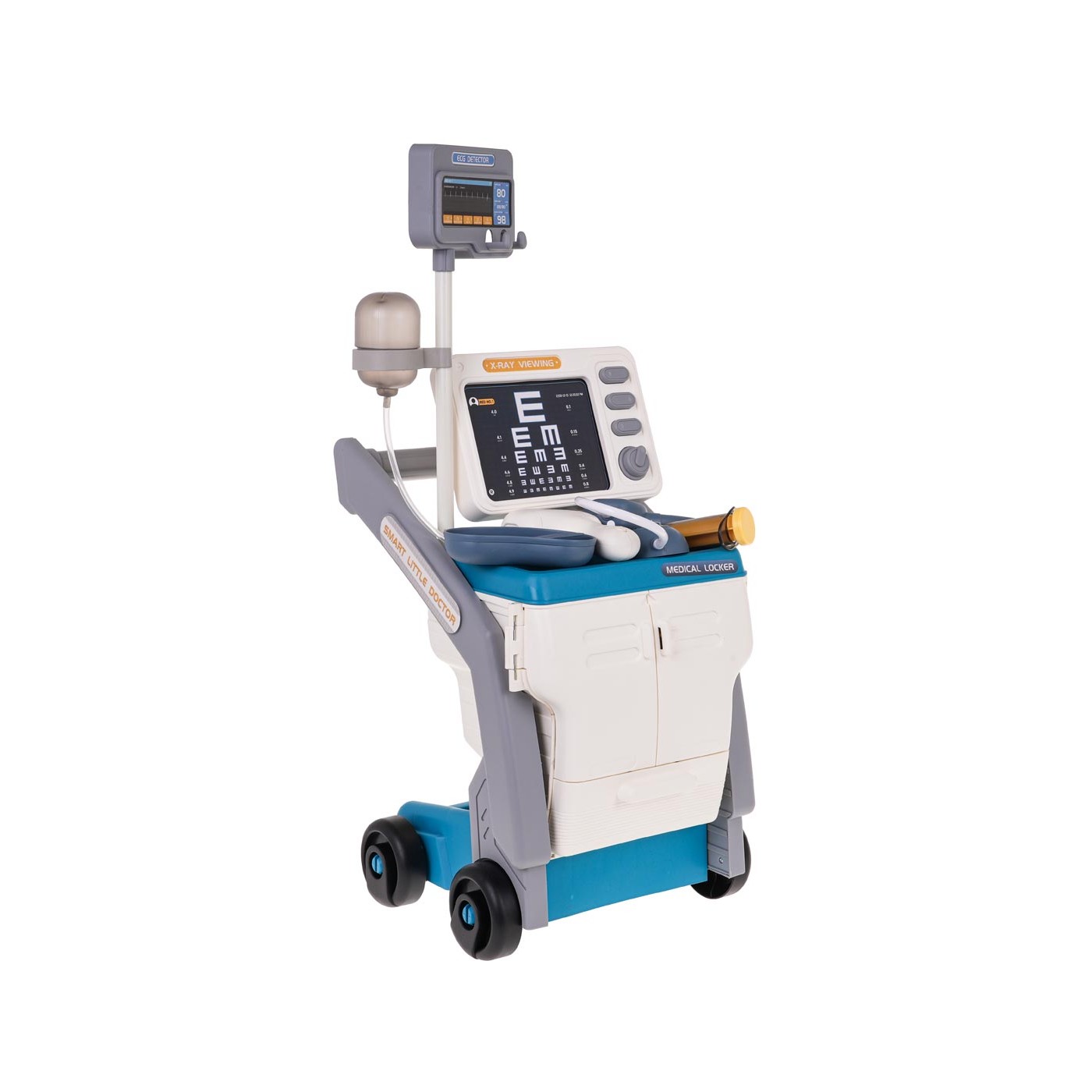 Lékařský set s EKG + příslušenství modrá