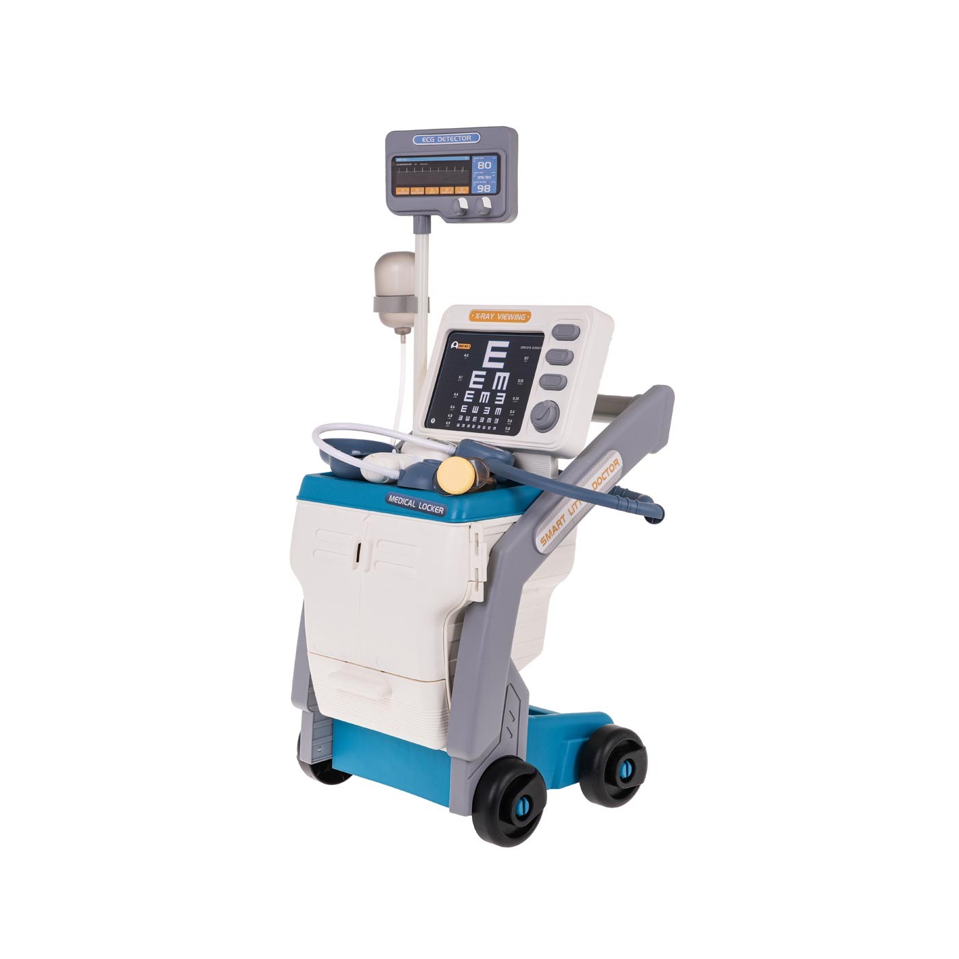 Lékařský set s EKG + příslušenství modrá