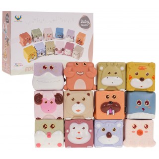 Sada Animal Sensory Cubes 12 ks.