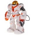 Multifunkční oranžový a bílý R/C robot