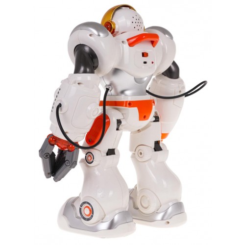 Multifunkční oranžový a bílý R/C robot