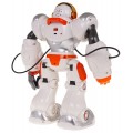 Multifunkční oranžový a bílý R/C robot