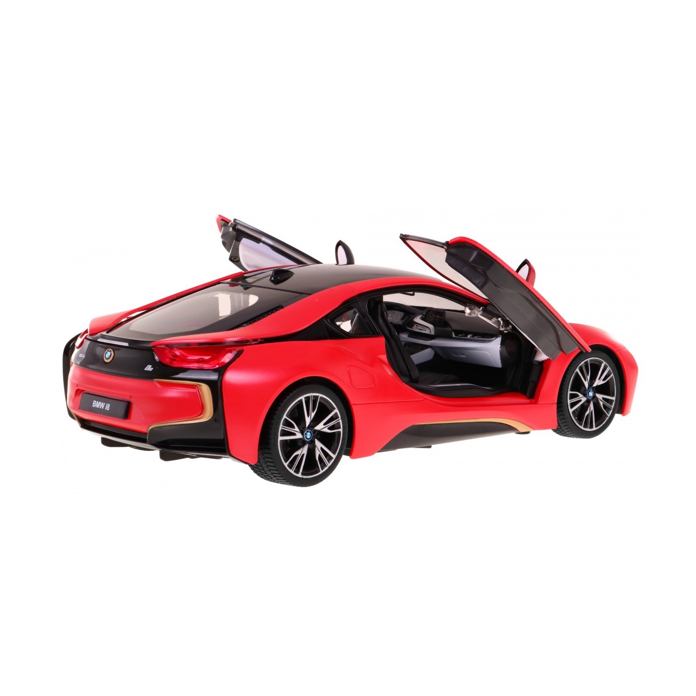 BMW i8 červený RASTAR model 1:14 Dálkové ovládání auta + 2,4 GHz dálkové ovládání