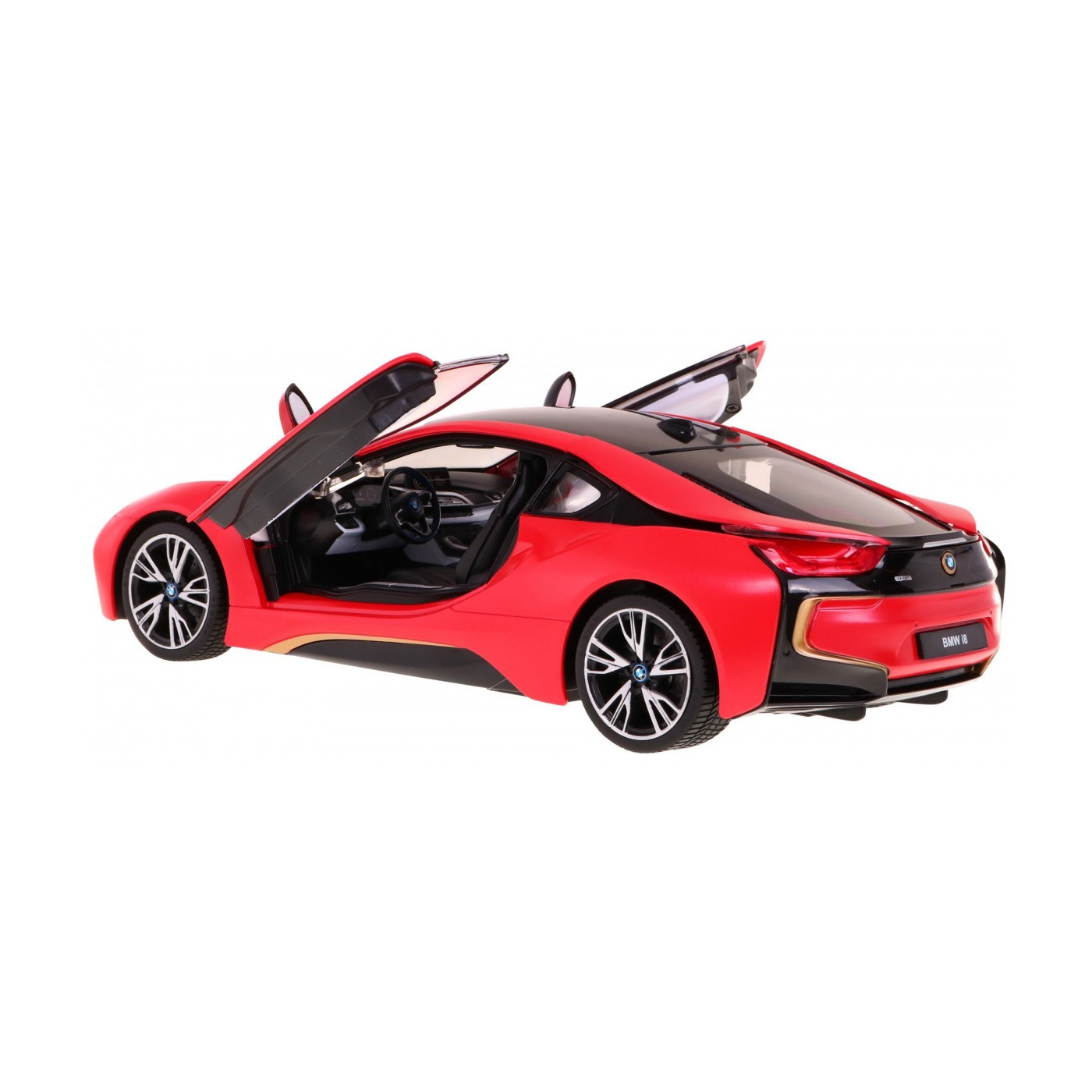 BMW i8 červený RASTAR model 1:14 Dálkové ovládání auta + 2,4 GHz dálkové ovládání