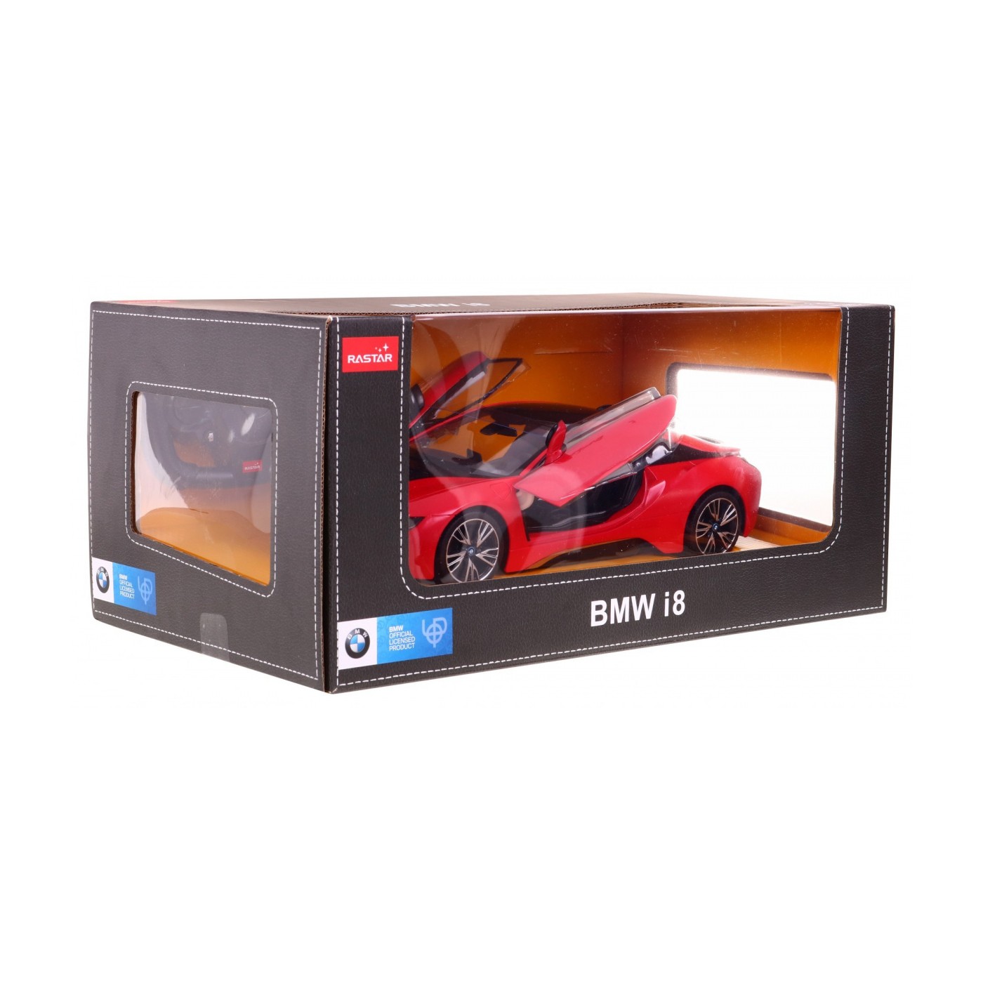 BMW i8 červený RASTAR model 1:14 Dálkové ovládání auta + 2,4 GHz dálkové ovládání
