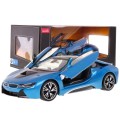 BMW i8 Blue RASTAR model 1:14 Dálkové ovládání auta + 2,4 GHz dálkové ovládání