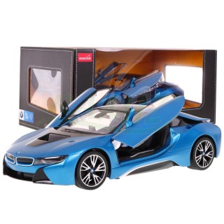 BMW i8 Blue RASTAR model 1:14 Dálkové ovládání auta + 2,4 GHz dálkové ovládání