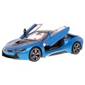 BMW i8 Blue RASTAR model 1:14 Dálkové ovládání auta + 2,4 GHz dálkové ovládání