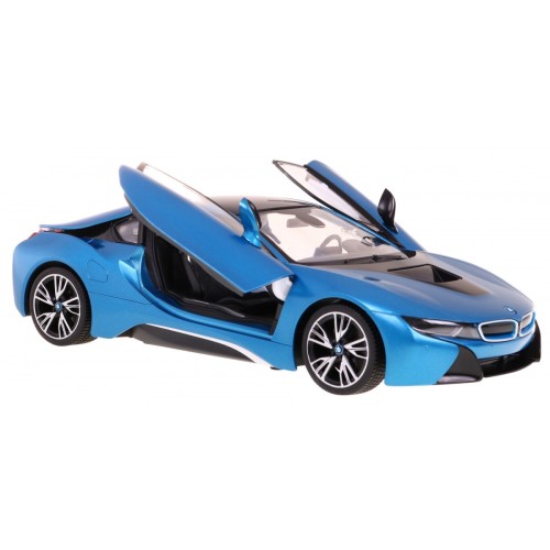 BMW i8 Blue RASTAR model 1:14 Dálkové ovládání auta + 2,4 GHz dálkové ovládání