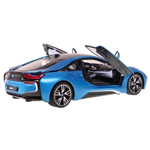BMW i8 Blue RASTAR model 1:14 Dálkové ovládání auta + 2,4 GHz dálkové ovládání