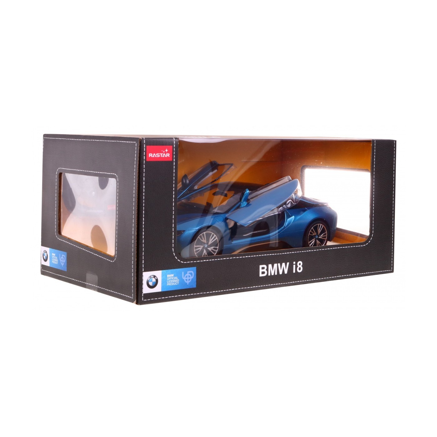 BMW i8 Blue RASTAR model 1:14 Dálkové ovládání auta + 2,4 GHz dálkové ovládání