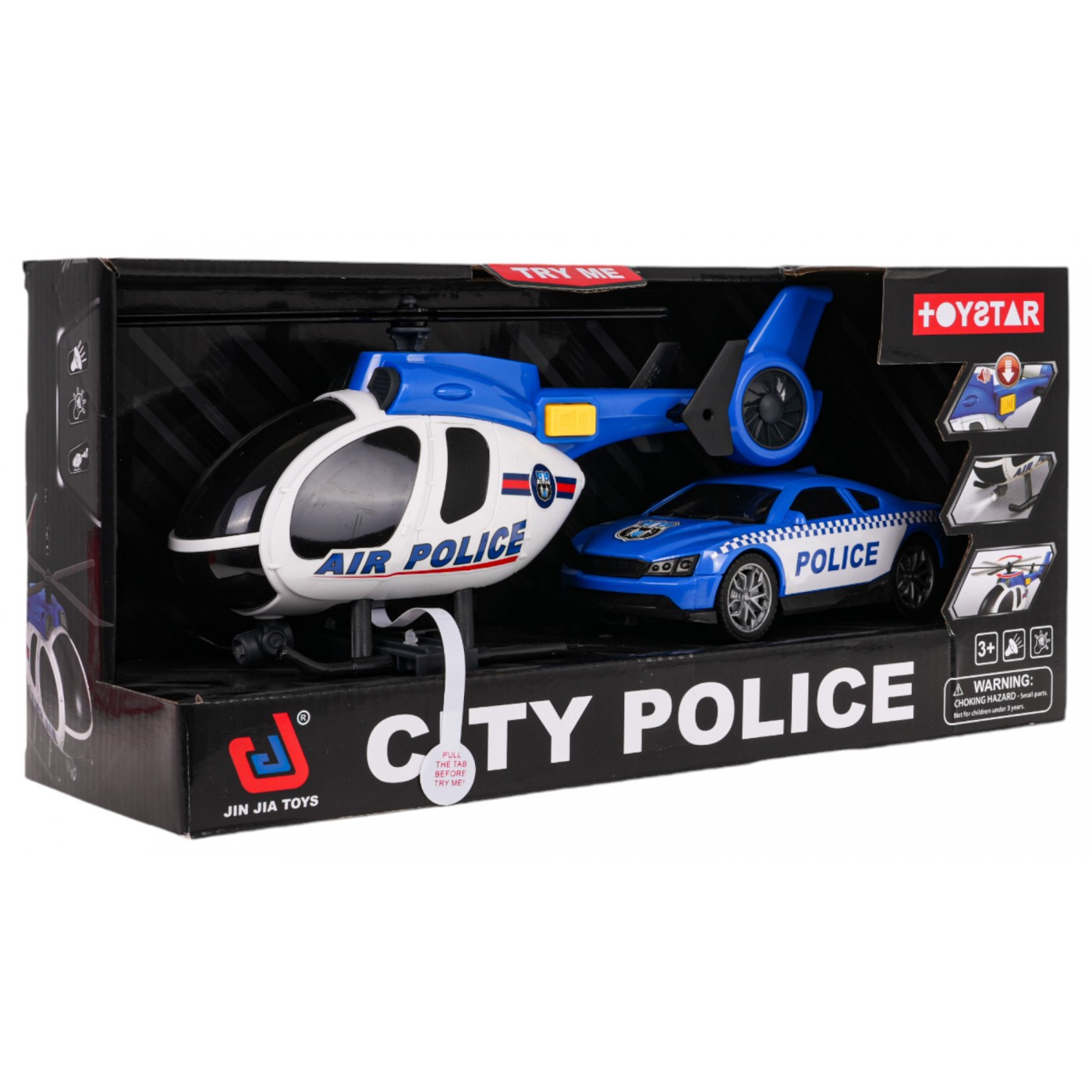 Set vrtulník + policejní auto