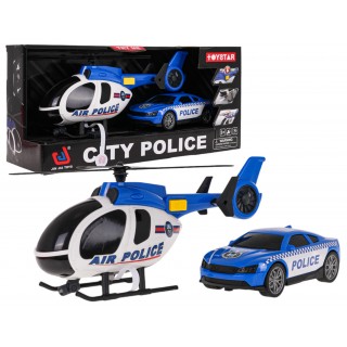Set vrtulník + policejní auto