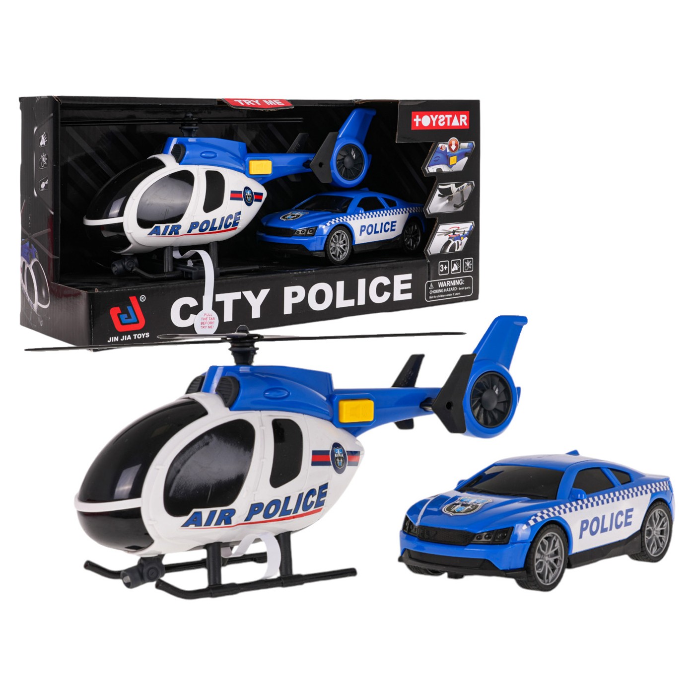 Set vrtulník + policejní auto