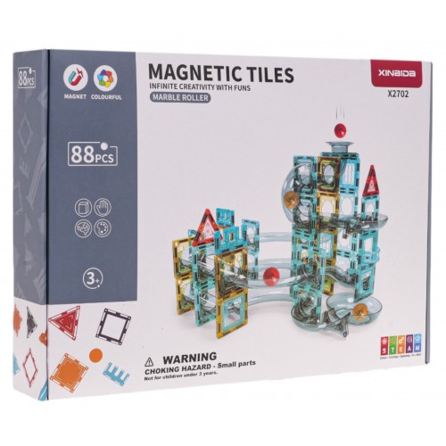 Magnetické bloky Ball Track 88 ks.