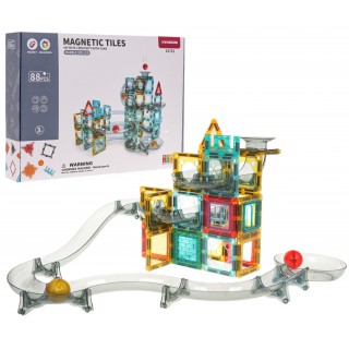 Magnetické bloky Ball Track 88 ks.