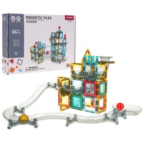 Magnetické bloky Ball Track 88 ks.