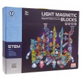 Magnetické stavební bloky Sada světelných koulí 228 ks.