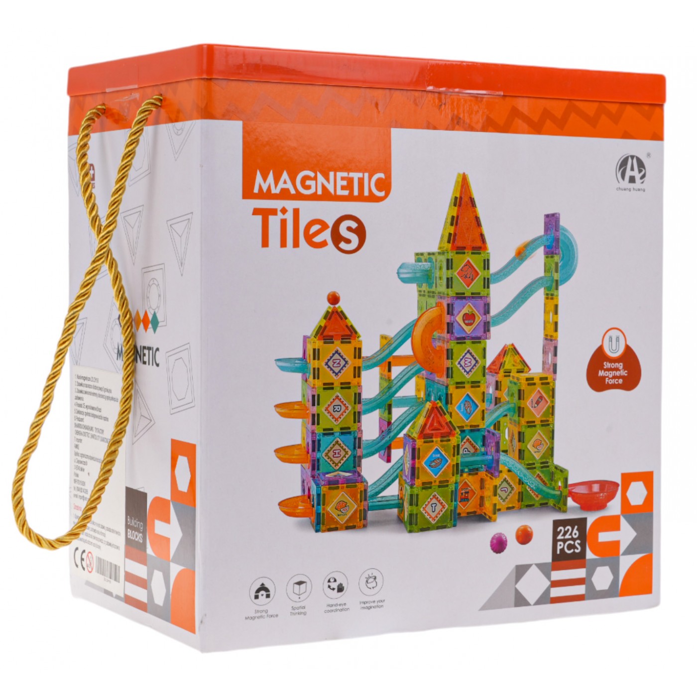 Magnetické bloky Castle Track Ball 226 ks.