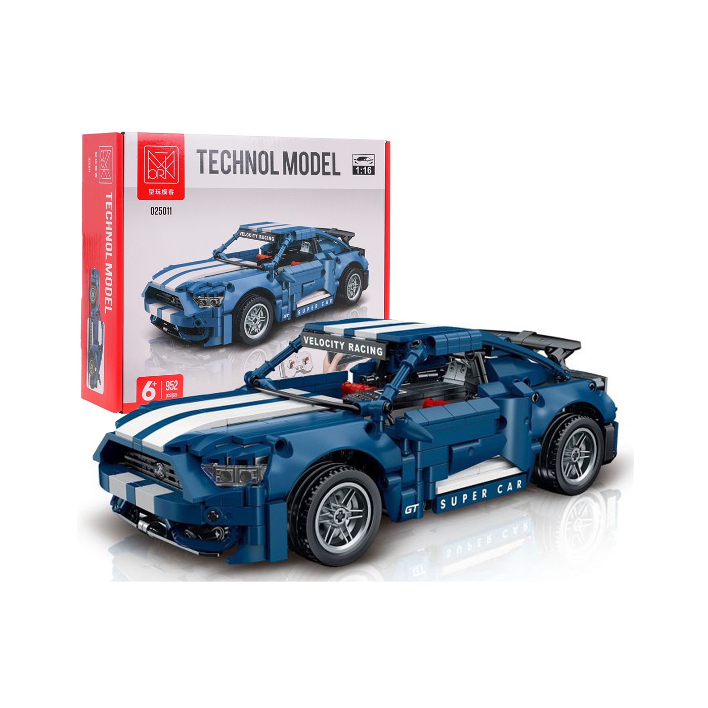 Blue Sports Car Blocks 952 ks.