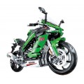 Sada stavebních kostek pro zelené sportovní motocykly 2304 ks.