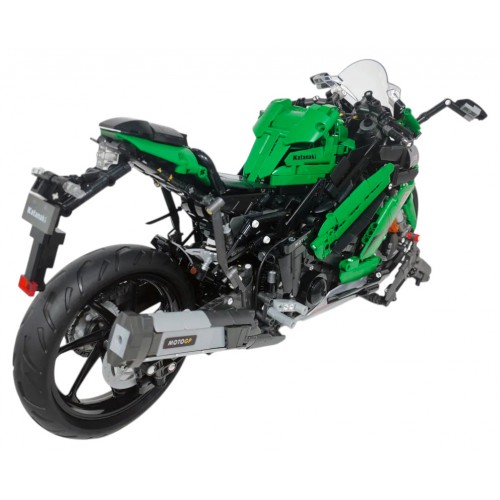 Sada stavebních kostek pro zelené sportovní motocykly 2304 ks.