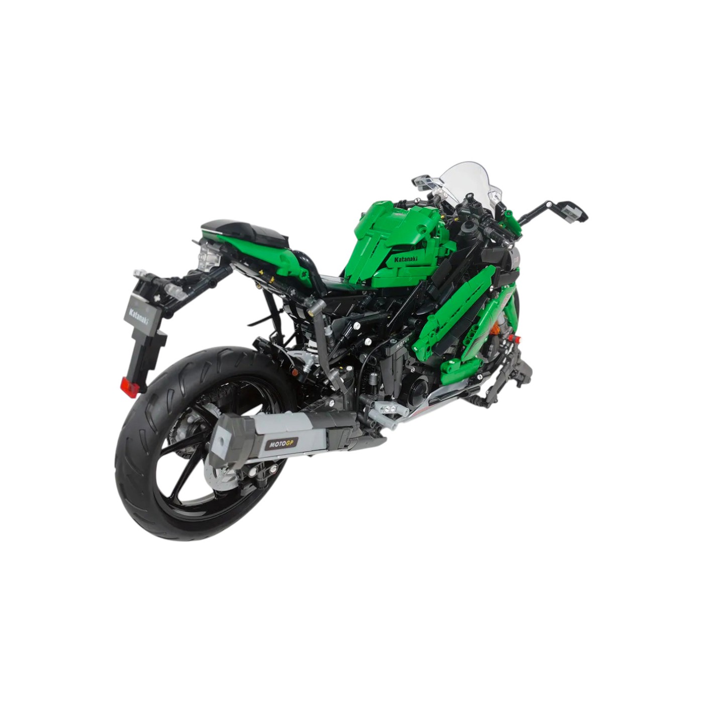 Sada stavebních kostek pro zelené sportovní motocykly 2304 ks.